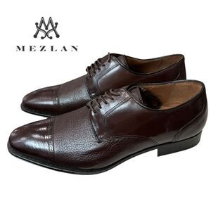 New Mezlan E6827 Brown Leather Men's Oxford Lace-up Dress Shoes 10
